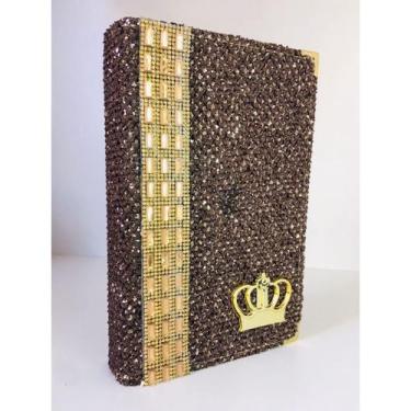 Imagem de Bíblia Sagrada Luxo Glitter Letra Hipergigante com Harpa - NoBrand