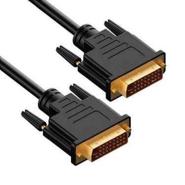 Imagem de Cabo DVI-D x DVI-D Macho  DVI-d x DVI-d Banhado Ouro 2 Metros - Mb