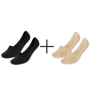 Imagem de Kit com 2 pares de meias sapatilha invísivel Selene Ref.: 7760