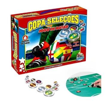 Imagem de Futebol De Botão Jogo Completo Copa Mundo Seleções 6 Times - LUGO BRIN