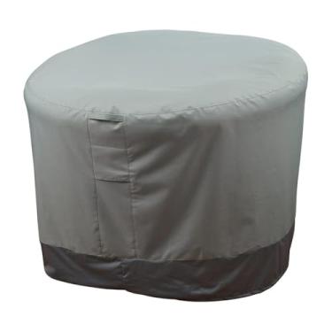 Imagem de Hudson Comfort Papasan Chair Cover - Waterproof Outdoor Cover - Click-Close Straps and Elastic Hem Cord for Custom Fit - Durable Padded Handle & Air Vent for Circulation - 52" Dia x 35" Height (Gray)