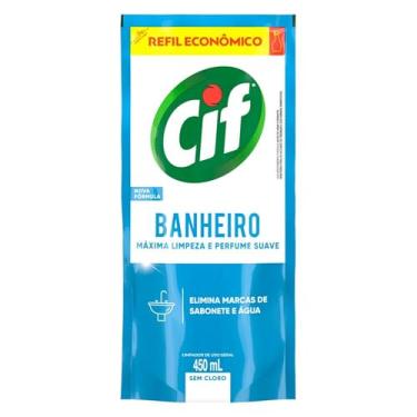 Imagem de Limpador Especialista Cif Banheiro Sem Cloro 450 ml Refil Econômico