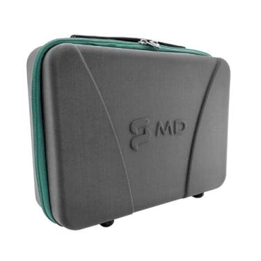 Imagem de Maleta Médica, Veterinária e Enfermagem Clinicase PRO Turquesa com Bolsos Internos e Zíper - MD