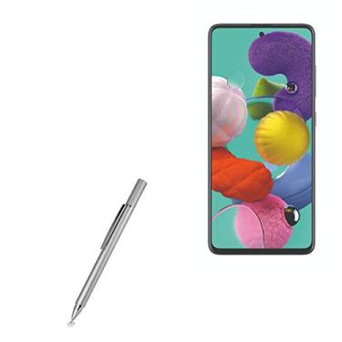 Imagem de BoxWave - Caneta Stylus superprecisa para Samsung Galaxy A51 5G [caneta capacitiva FineTouch Stylus] - prata metálica