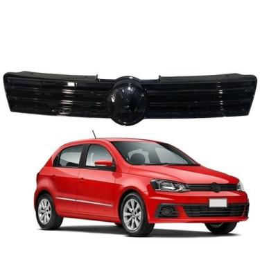 Imagem de Grade Radiador Dianteira Gol Voyage G7 2016 2017 2018 Black Piano C/ F