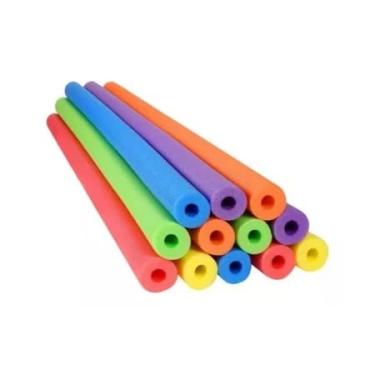Imagem de Kit 6 Boias Macarrão Espaguete – Diversão Garantida na Piscina ou Praia
