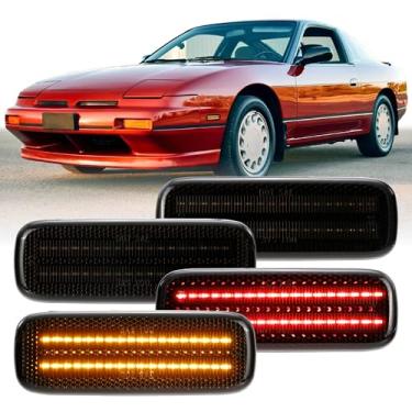 Imagem de USR 89-94 S13 Luz de Marcador Lateral Frontal e Traseira - Lâmpadas de Estacionamento (Esquerda + Direita) Conjunto de 4 peças - Compatível com Nissan 240SX, 180SX, Silvia, Pig Nose Todos os Modelos
