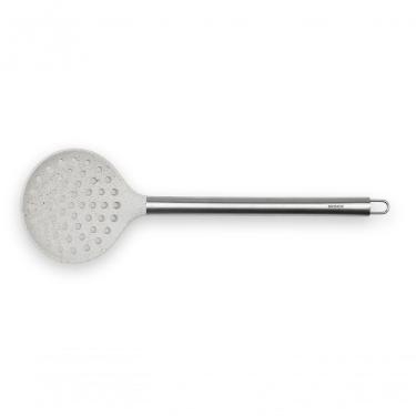 Imagem de Espumadeira Aço Inoxidável Base Silicone 34,5 Cm Para Panela Antiaderente Linha Duo Brinox Vanilla