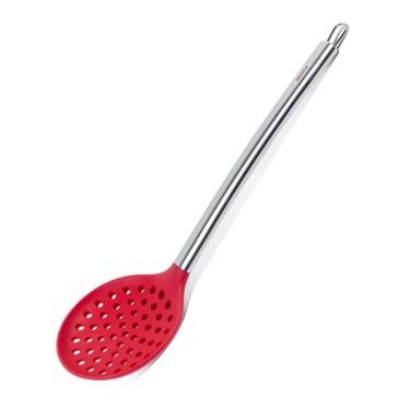 Imagem de Espumadeira Duo Em Silicone Vermelho 34,5cm Brinox