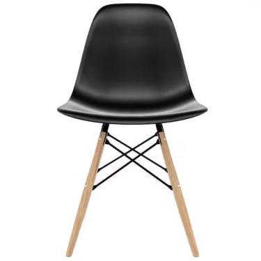 Imagem de Cadeira De Jantar Seatco Eames Pp Com Pés Palito Preto