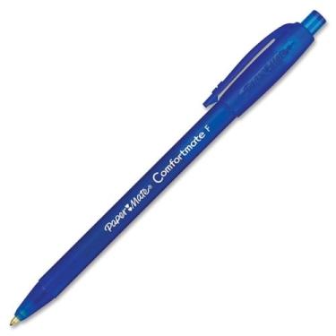 Imagem de Paper Mate Caneta esferográfica retrátil Comfortmate – Tipo de ponta fina – Tinta azul – 12 / dúzia