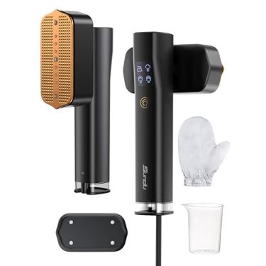 Imagem de Sundu Vaporizador De Roupas, Portátil Viagem E Ferro Passar 2 Em 1, Aquecimento Rápido 15 Segundos, Reservatório Água 100 Ml, Luvas, 20 Minutos Passagem Contínua Uso Doméstico (Cinza)
