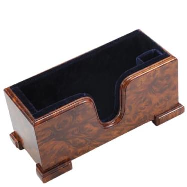 Imagem de YWYLL Suporte Para Violino E Arco (Suporte), Expositor De Piso Madeira Violino, Proteção Veludo, Estética Elegante Estável (Madeira Burl + Relê Azul)