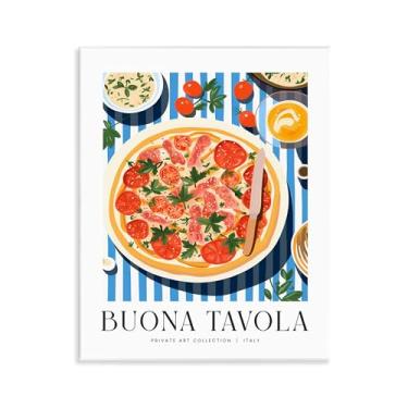 Imagem de Stupell Industries Buona Tavola Classic Pizza Wall Plaque Art Design por Lettered and Fored, 11 x 14