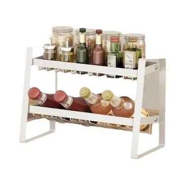 Imagem de Prateleira De Temperos De Metal Multicamadas, Prateleira De Armazename