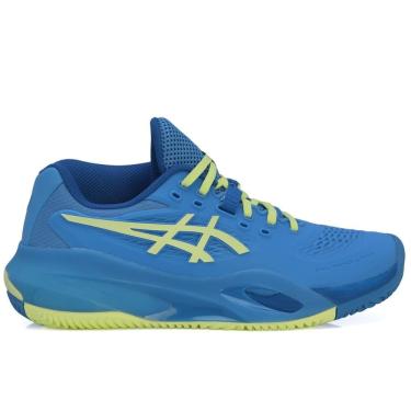Imagem de Tênis Asics Gel Resolution X Clay - Saibro - Azul e Limão
