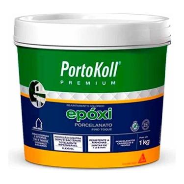 Imagem de Epóxi Porcelanato Portokoll Impermeável 1kg Preto Intenso
