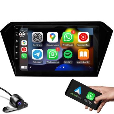 Imagem de Kit central multimidia 2 GB RAM android com carplay wifi Bluetooth + m