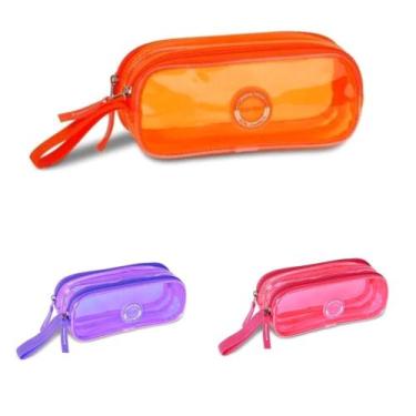 Imagem de Estojo Duplo Transparente Clio Girls CG3414, 1