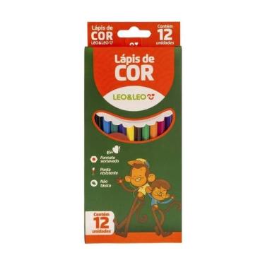 Imagem de Lápis de Cor 12 Cores Sextavado Flex - Leo & Leo