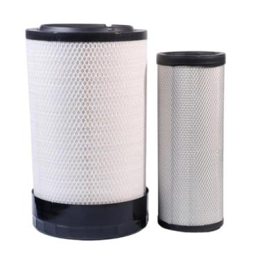 Imagem de P785390 Filtro de ar externo P785391 Conjunto de filtro de ar interno substitui Wix WA10358 e WA10352, New Holland 48076593 e 48076592, compatível com compressor de ar Atlas Copco ROC F6/F9 T45 353ES