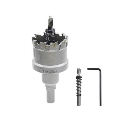 Imagem de Rannb Cortador de furo de carboneto de serra de carboneto de 39 mm para cortar ferro de aço inoxidável e chapa de metal