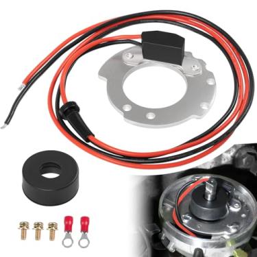 Imagem de Kit de substituição de ignição eletrônica Ignitor 1244A, compatível com tratores Ford série 4 cilindros 8N 500-800 Distribuidor de montagem lateral apenas 12V