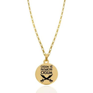 Imagem de Colar Orixá Ogum Patakori Medalha Proteção Espiritual - Balaio de Sant