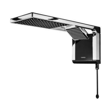 Imagem de Chuveiro Ducha Acqua Duo Ultra Preto Cromado Lorenzetti Potência 7800 