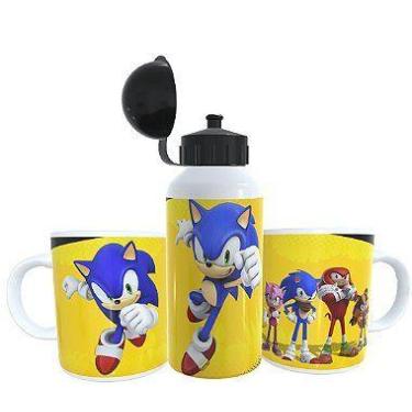 Imagem de Kit Garrafa de Alumínio e Caneca Polímero Sonic - Nerd Collection