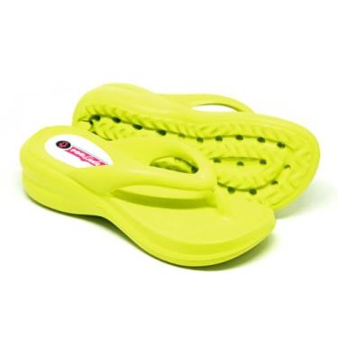 Imagem de Sandália Chinelo Plataforma Nuvem Ortopédica PodLinda | Leve Confortavel de Dedo | TAMANHO 37/38 | 4 Cores (Verde, BR, Adulto, Faixa Numérico, 37, 38)
