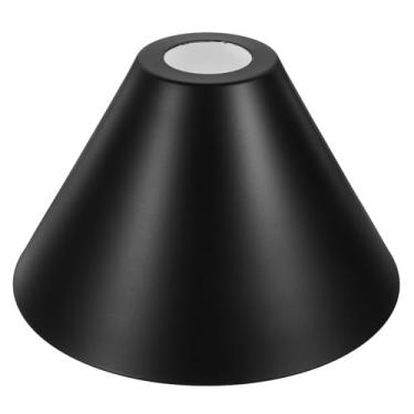 Imagem de Baluue Abajur Industrial, Protetor De Lâmpada Teto Cônico, Decorativo Preto Faça Você Mesmo, Luminária Substituição Para Mesa Pendente, Arandela Parede