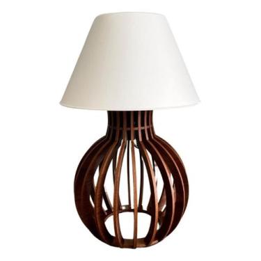 Imagem de Abajur De Mesa Rústico Chique Quarto De Casal E Sala - Zonaro Store