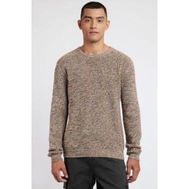Imagem de Tricot Manga Longa Mixed Caramelo-Masculino