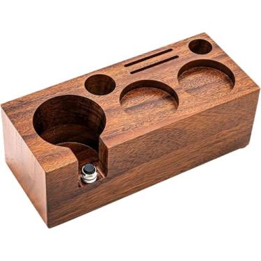 Imagem de Caixa Organizadora De Café Expresso, Estação De Compactação De Café Expresso De 51 Mm / 54 Mm / 58 Mm, Estação De Café Expresso De Madeira, Estação De Adulter, 51/54mm