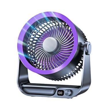 Imagem de VBESTLIFE Ventilador de Circulador de Ar, Ventilador de Resfriamento Poderoso e Sem Fio Portátil, Suprimento de Ar Surround Em 3D, Velocidade Ajustável, Desktop e Parede Montada