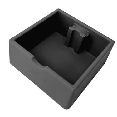 Imagem de Ioensy Recipiente para descarte de pó de café Coffee Knock Box em silicone, acessório durável, recipiente para pó de café expresso para cozinha, cafeteria, Preto