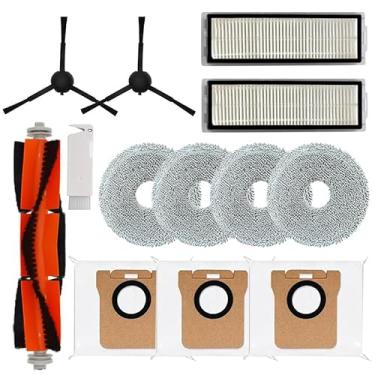 Imagem de Kit de acessórios de substituição compatível com aspirador de pó robô Xiaomi X20 Max, X20 Pro, inclui 1 escova principal + 2 escovas laterais + 2 filtros HEPA + 4 roupas de esfregão + 3 sacos de