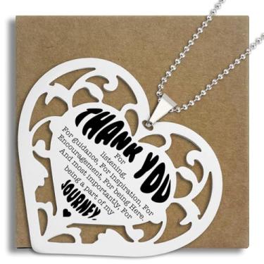 Imagem de Enfeites de Natal para pendurar agradecimento, presente de agradecimento para seus amigos, colegas, mentor, trabalho, amigo, professor, aço inoxidável, coração, pendurado, ornamento SXX1