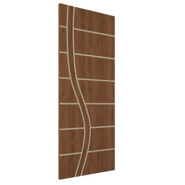 Imagem de Kit 2 Portas De Madeira Frisada U.V 210cm x 80cm - R70SS - AQUI MOVEIS