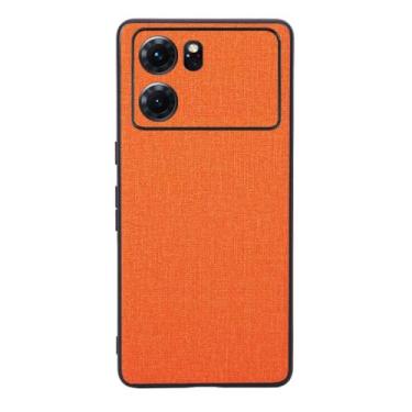 Imagem de Capas Compatível com OPPO K10 5G,Design de padrão de tela,Pproteção completa de 360°,Pplástico macio,Proteção contra queda-Orange