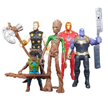 Imagem de Kit Cartela 5 Bonecos Action Figures Vingadores End Game 11