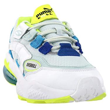 Imagem de PUMA Tênis masculino Cell Venom X Overkill com cadarço casual - azul, branco, amarelo, Branco, 10
