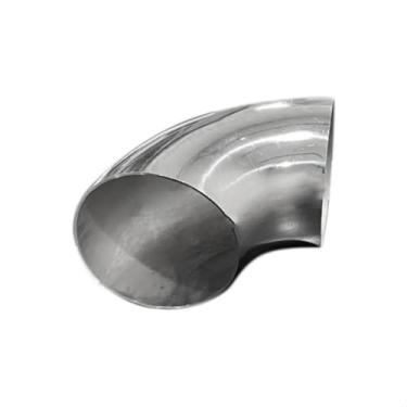 Imagem de Tubo Curva Inox 304 Polido 90 Graus 3 Polegadas Escapamento