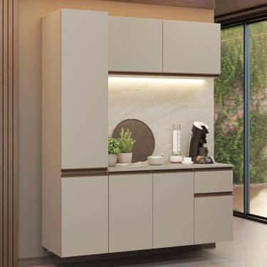 Imagem de Armário de Cozinha Compacta 160 cm Suspenso Crema Nice Madesa 02