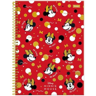 Imagem de Caderno Espiral Capa Dura Universitário 1 Matéria Disney Minnie Mouse 
