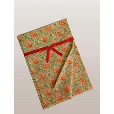 Imagem de Cinderela Tecido Tricoline Digital, 1,50 largura, unidade de 0,55 comprimento, Estampado Mini Mozaico de Flores