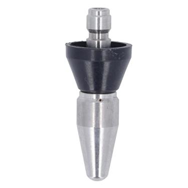 Imagem de Bico Turbo Giratório de 4000 Psi Com 7 Pontas de Bico de Spray, Adequado para água Quente e Fria, Limpeza Pesada, Com Carcaça Banhada (Cabeça grande traseira 3 furos 1/4 pol. NPT)
