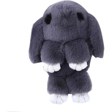 Imagem de Mochila De Pelúcia Bolsa Messenger Bag Mulheres Rabbit Chain Bolsa Celular Bolsa Meninas Pequena Bolsa De Ombro, Darkgray