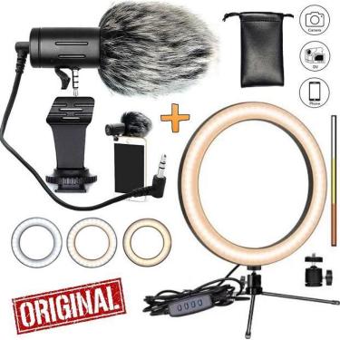 Imagem de Microfone Direcional Condensador Omnidirecional Celular Homo